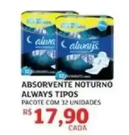 Assaí Atacadista Absorvente Noturno Always Tipos oferta