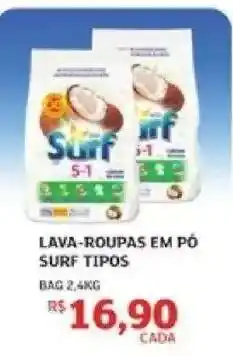Lava Roupas em Pó Surf Tipos