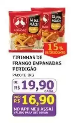 Assaí Atacadista Tirinhas de Frango Empanadas Perdigão oferta