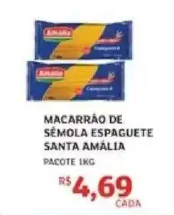 Assaí Atacadista MACARRÃO DE SÉMOLA ESPAGUETE SANTA AMÁLIA oferta