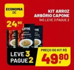 Supermercado Cubatao kit arroz arbório capone oferta