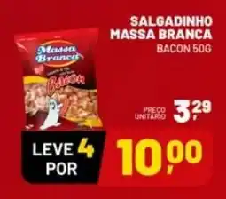 Supermercado Cubatao Salgadinho massa branca bacon oferta