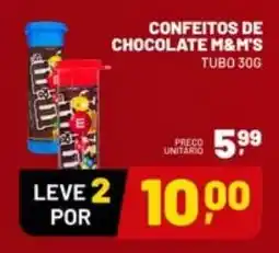 Supermercado Cubatao Confeitos de chocolate m&m's oferta