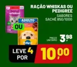Supermercado Cubatao Ração whiskas ou pedigree oferta