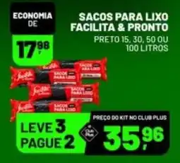 Supermercado Cubatao sacos para lixo facilita & pronto oferta