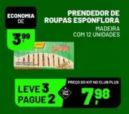 Supermercado Cubatao Prendedor de roupas esponflora oferta