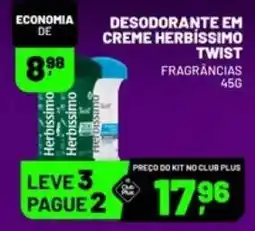 Supermercado Cubatao Desodorante em creme herbissimo twist oferta