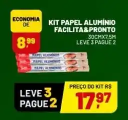 Supermercado Cubatao kit papel alumínio facilita&pronto oferta