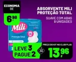 Supermercado Cubatao Absorvente mili proteção total oferta