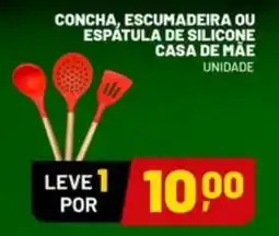 Supermercado Cubatao concha, escumadeira ou espátula de silicone casa de mãe oferta