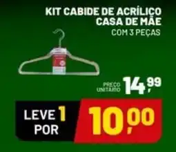 Supermercado Cubatao kit cabide de acrílico casa de mãe oferta