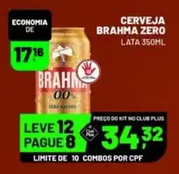Supermercado Cubatao Cerveja brahma zero oferta