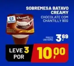 Supermercado Cubatao Sobremesa batavo creamy chocolate com chantilly oferta