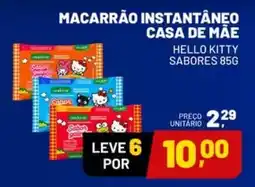 Supermercado Cubatao Macarrão instantâneo casa de mãe hello kitty sabores oferta