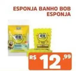 Supermercados Pague Menos esponja banho bob esponja oferta
