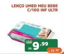 Supermercados Pague Menos Lenço umed meu bebe oferta