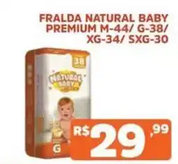 Supermercados Pague Menos Fralda natural baby premium oferta