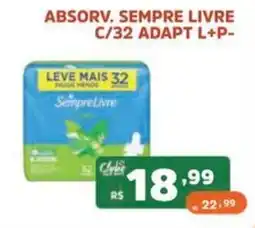 Supermercados Pague Menos Absorv. sempre livre oferta