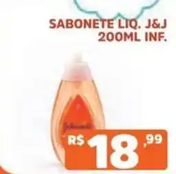 Supermercados Pague Menos Sabonete liq. j&j oferta