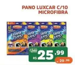 Supermercados Pague Menos Pano luxcar c/10 microfibra oferta