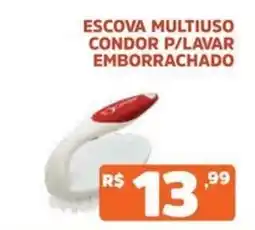 Supermercados Pague Menos escova multiuso condor p/lavar emborrachado oferta