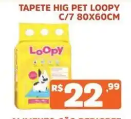 Supermercados Pague Menos Tapete hig pet loopy oferta