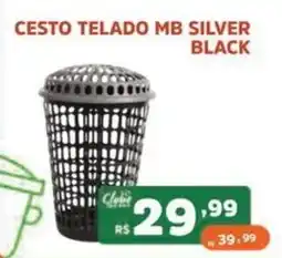 Supermercados Pague Menos Cesto telado mb silver black oferta