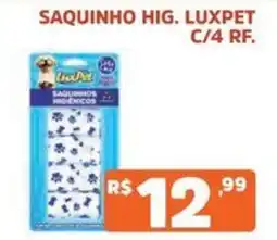 Supermercados Pague Menos Saquninho hig. luxpet oferta