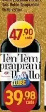 Supermercados Guanabara Vinho Espanhol Pecatis Tuis Roble Tempranillo Tinto oferta