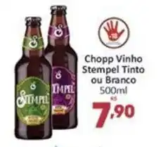 Supermercados Jau Serve Chopp Vinho Stempel Tinto ou Branco 500ml oferta