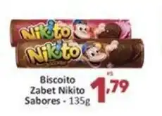 Supermercados Jau Serve Biscoito Zabet Nikito sabores 135g oferta