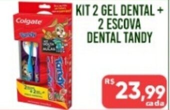 Supermercados Tischler Kit 2 Gel Dental + 2 Escova Dental Tandy oferta