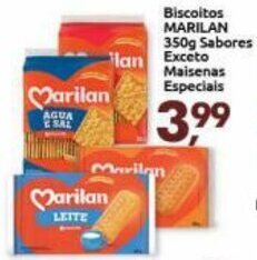 Supermercados Nori Biscoitos Marilan 350g Sabores exeto Maisena Especial oferta