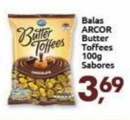 Balas Arcor Butter Toffees 100g sabores