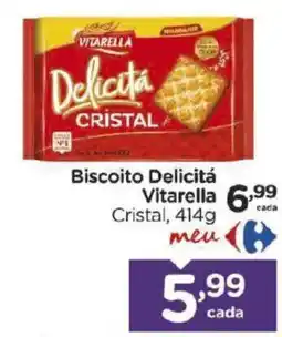 Carrefour Biscoito Delicita Vitarella Cristal oferta
