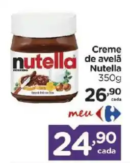 Carrefour Creme de avelã Nutella oferta