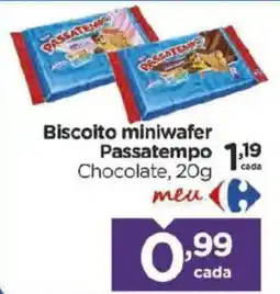 Carrefour Biscoito miniwafer Passatempo Chocolate oferta