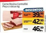 Tenda Atacado Bovina - carne bovina contrafilé peça a vácuo oferta