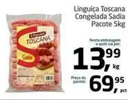 Tenda Atacado Sadia - linguiça toscana congelada oferta