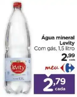 Carrefour Água mineral levity com gás oferta