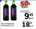 Tenda Atacado Aurora - suco integral de uva oferta