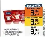 Tenda Atacado Select - logurte select polpa de morango bandeja oferta