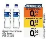 Tenda Atacado Select - água mineral sem gás oferta