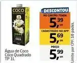 Tenda Atacado Coco quadrado - água de coco oferta