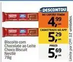 Tenda Atacado Nestlé - biscoito com chocolate ao leite choco biscuit oferta