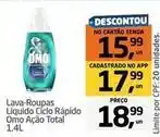 Tenda Atacado Omo - lava-roupas líquido cíclo ómo ação total oferta
