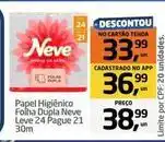 Tenda Atacado 21 - papel higiênico folha dupla leve 24 pague 30m oferta