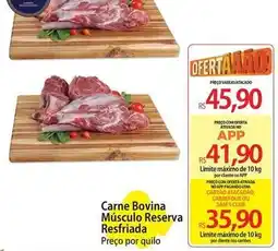 Atacadão Bovina - carne bovina músculo reserva resfriada oferta