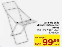 Carrefour Varal de chão dobrável Carrefour Home oferta
