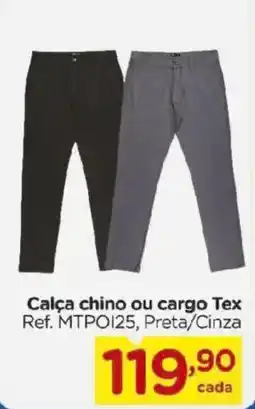 Carrefour Calça chino ou cargo tex oferta